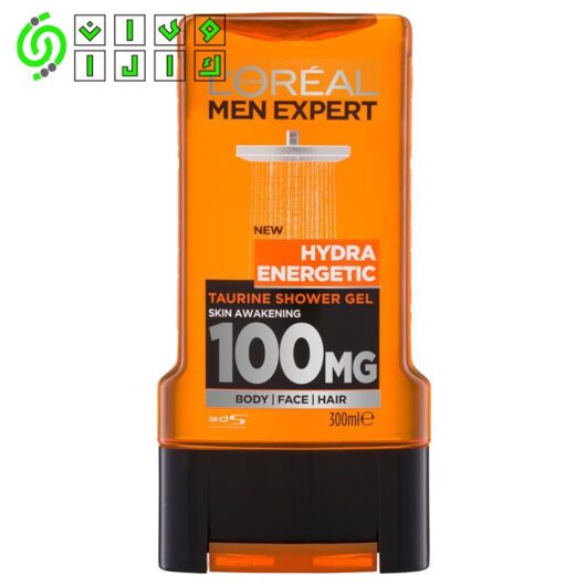 شامپو سروبدن لورآل مردانه Hydra energetic نارنجی – 300 میلی لیتر