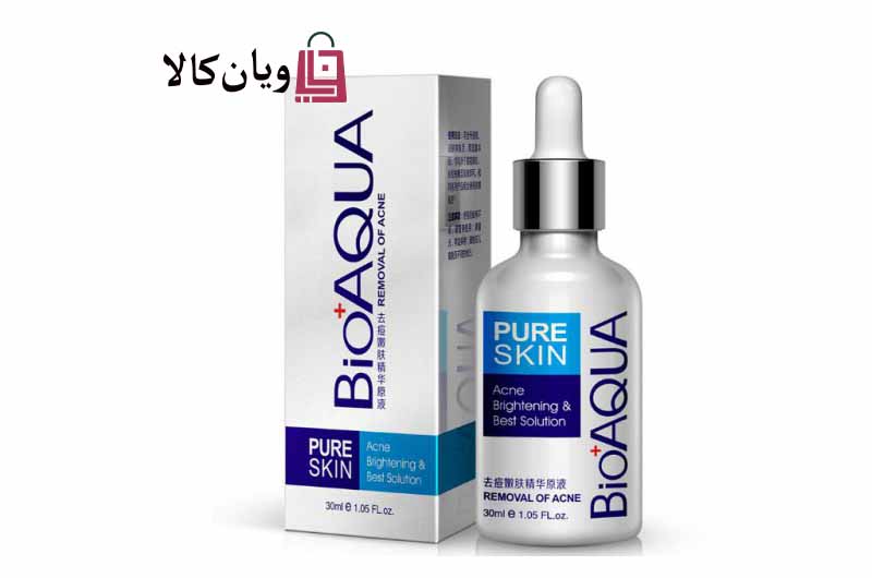 سرم درمانی، ترمیم کننده و ضدجوش صورت بیوآکوا مدل PURE SKIN