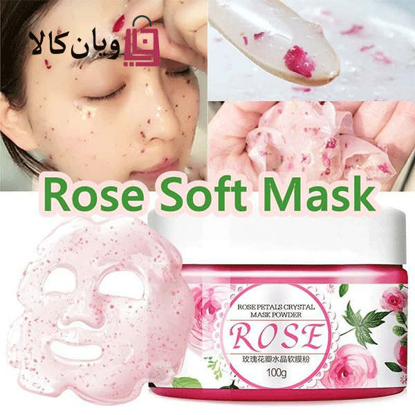 ماسک هیدروژلی کریستالی گل رز حجم 100 گرم 3