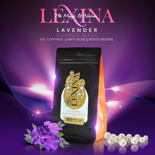 ماسک پودری لاتکسی اسطوخودوس لکسینا LEXINA حجم 250 گرم 1