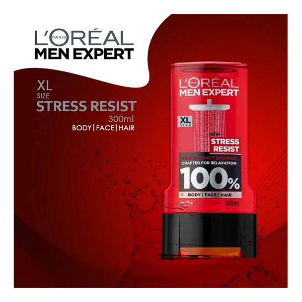 شامپو سر و بدن لورال Loreal مدل Stress Resist حجم 300 میل 1