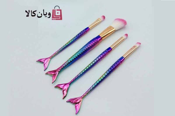 براش آرایشی 4 تکه طرح Fish-B601