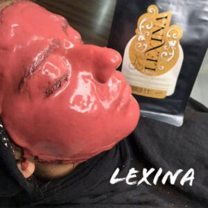 ماسک پودری لاتکسی عصاره گیلاس لکسینا LEXINA حجم 250 گرم