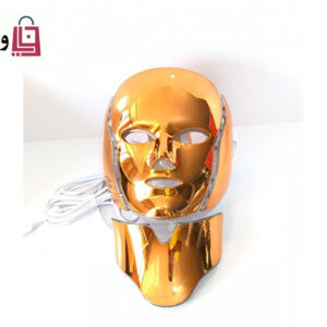ماسک گلد گردن دار و صورت ال ای دی نور درمانی LED facial mask